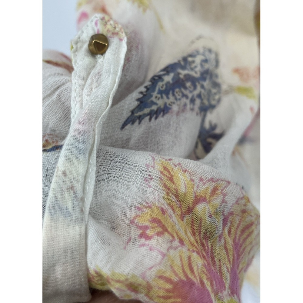 NWT Semi Sheer Tunic Top Art To Wear Romantic Boho Fairy Blouse Made in USA Sz L - Picture 5 of 9